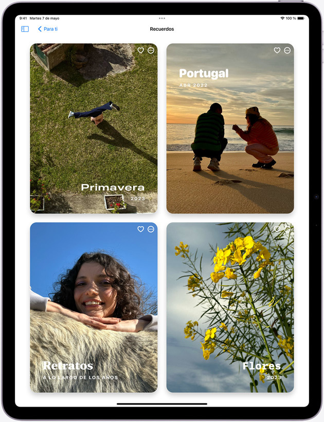 App Fotos en el iPad Air