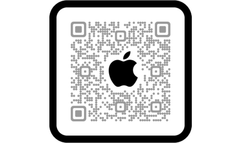 Balayer le code QR pour magasiner dans l’app Apple Store.