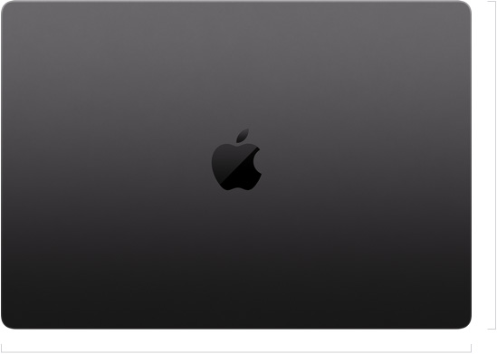 Parte externa do MacBook Air de 16 polegadas fechado com o logotipo da Apple centralizado.